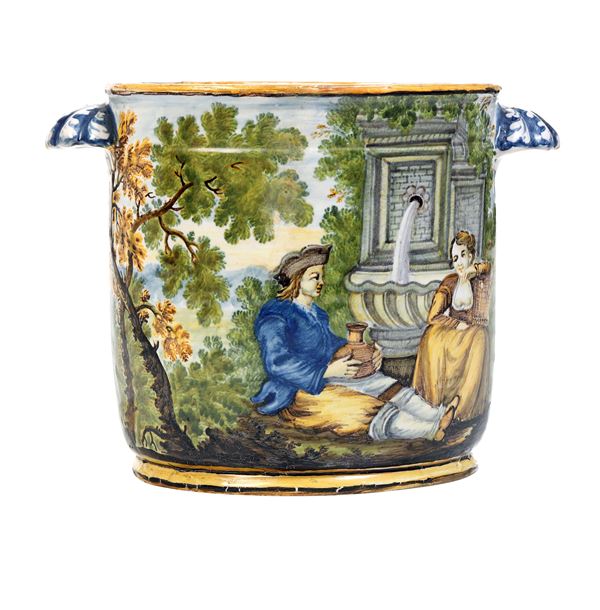 Rinfrescabottiglia Castelli, bottega di Liborio Grue (attr.), XVIII secolo 