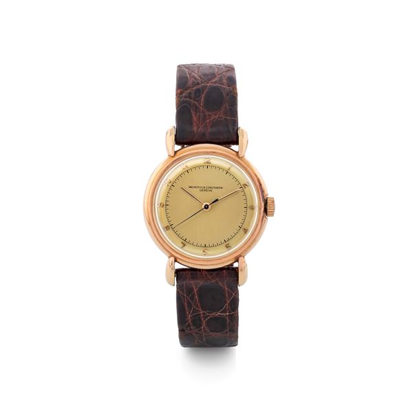 Vacheron &amp; Constantin - Patrimony ‘Anse a Goccia’ in 18k pink gold, screw-down back and central seconds, circa 1940