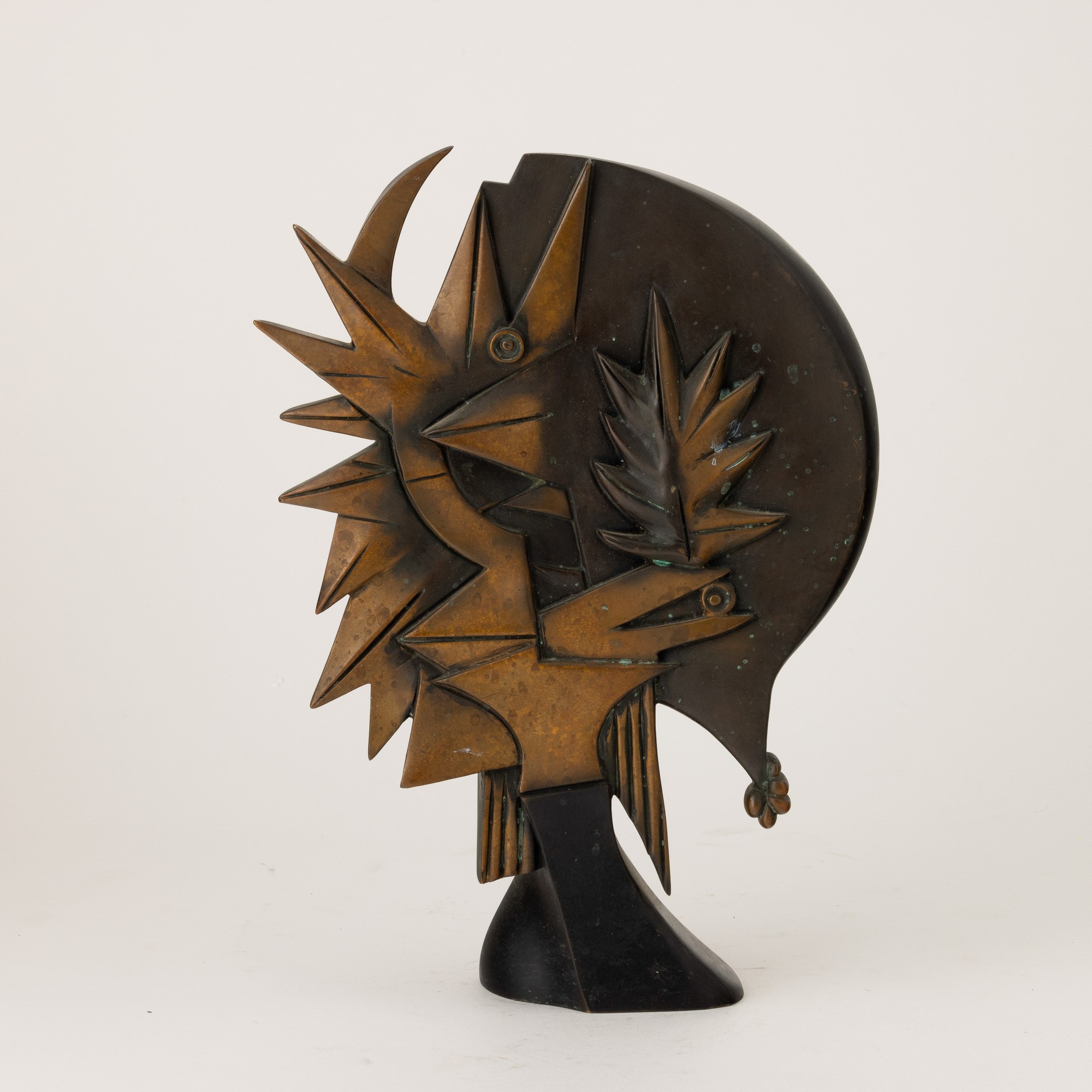 Gianni Dova - Guerriero attico, scultura in bronzo a cera persa