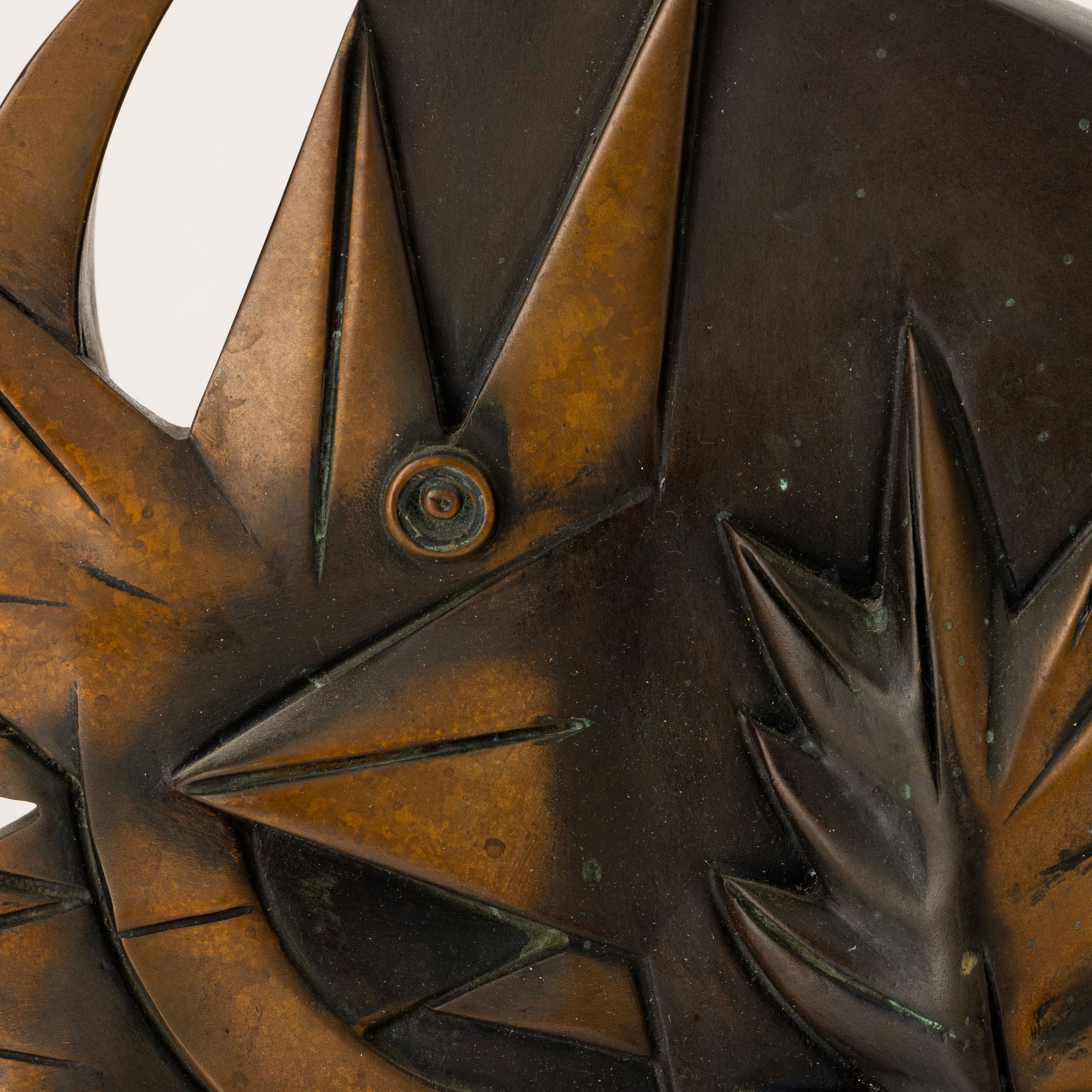 Gianni Dova - Guerriero attico, scultura in bronzo a cera persa