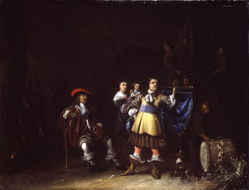 Anthonie Palamedesz : Corpo di guardia  - olio su tavola - Auction Old Masters - Cambi Casa d'Aste
