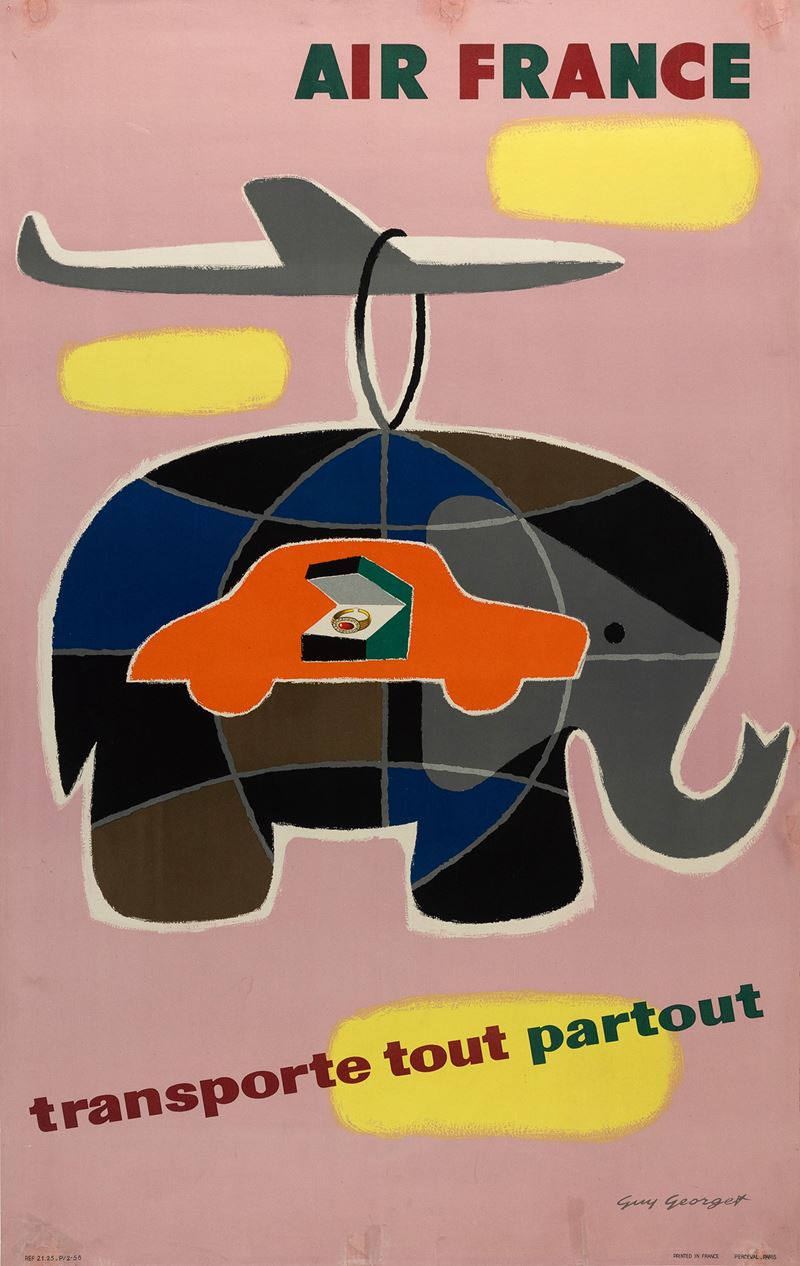 Georget Guy : Air France Cargo  - Auction POP Culture and Vintage Posters - Cambi Casa d'Aste