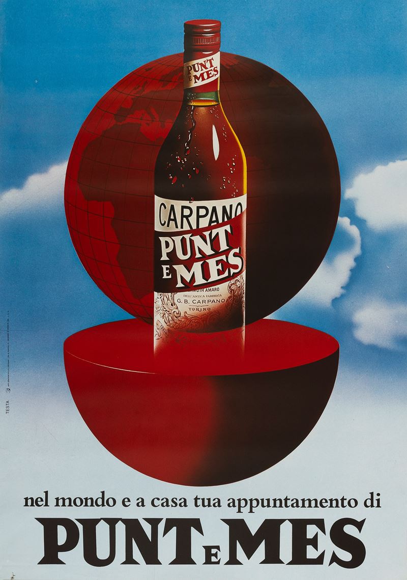 Armando Testa : Punt e Mes - Il Grande Vermouth  - Auction POP Culture and Vintage Posters - Cambi Casa d'Aste