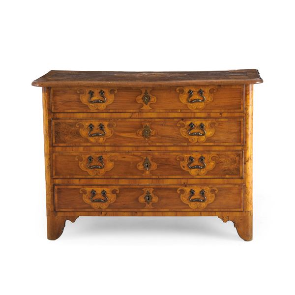 Cassettone lastronato e intarsiato (elementi antichi)