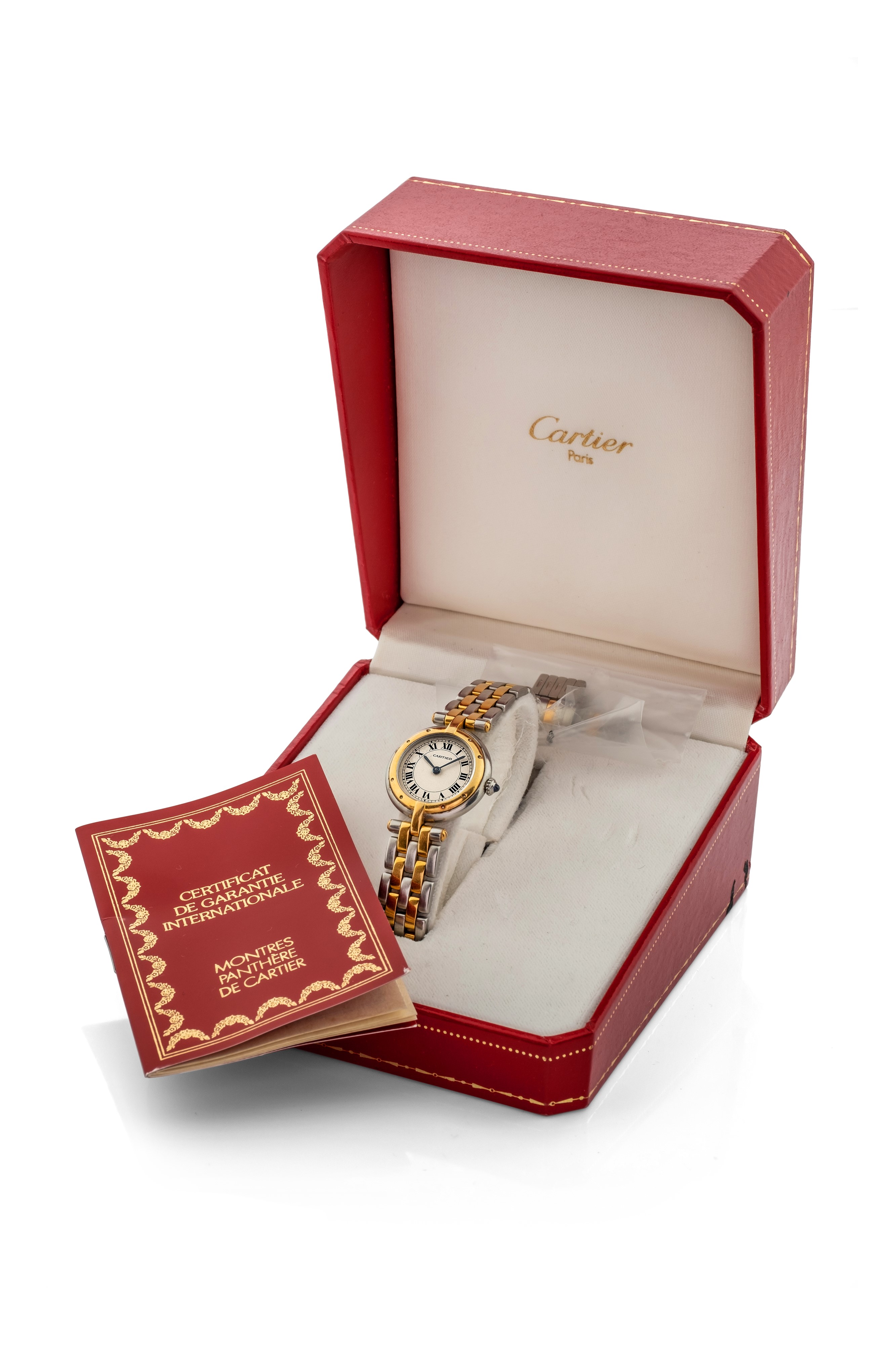Cartier - Panthere Ronde Lady Acciaio e Oro Movimento al Quarzo, con Scatola e Garanzia Originali...