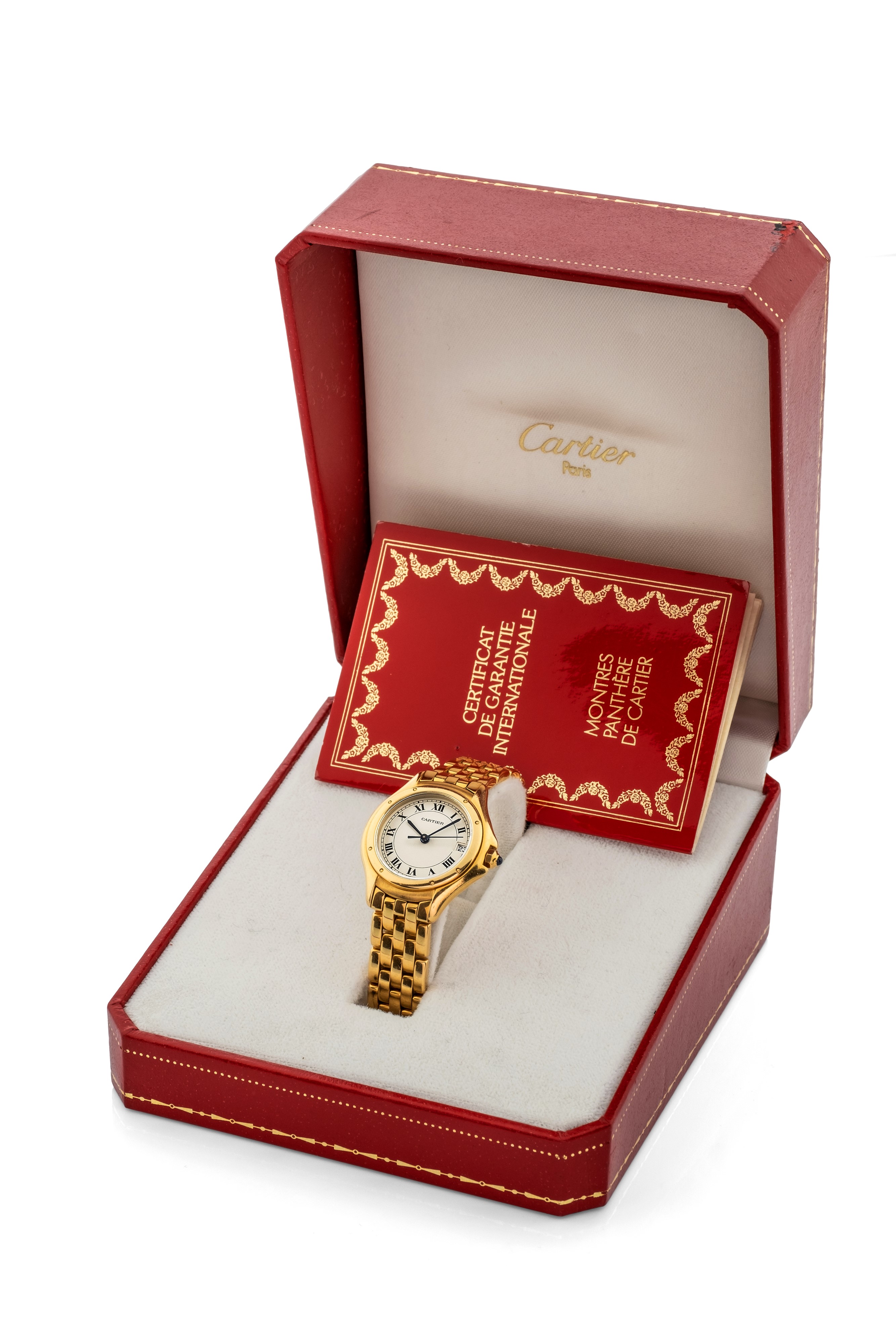 Cartier - Cougar Panthere in Oro Giallo 18k, Quadrante Grenè Movimento al Quarzo, Circa 2000