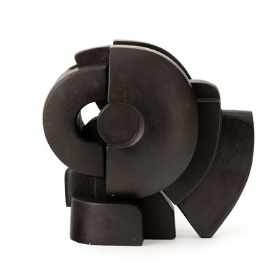 Dedalo, scultura in bronzo nero (1982)