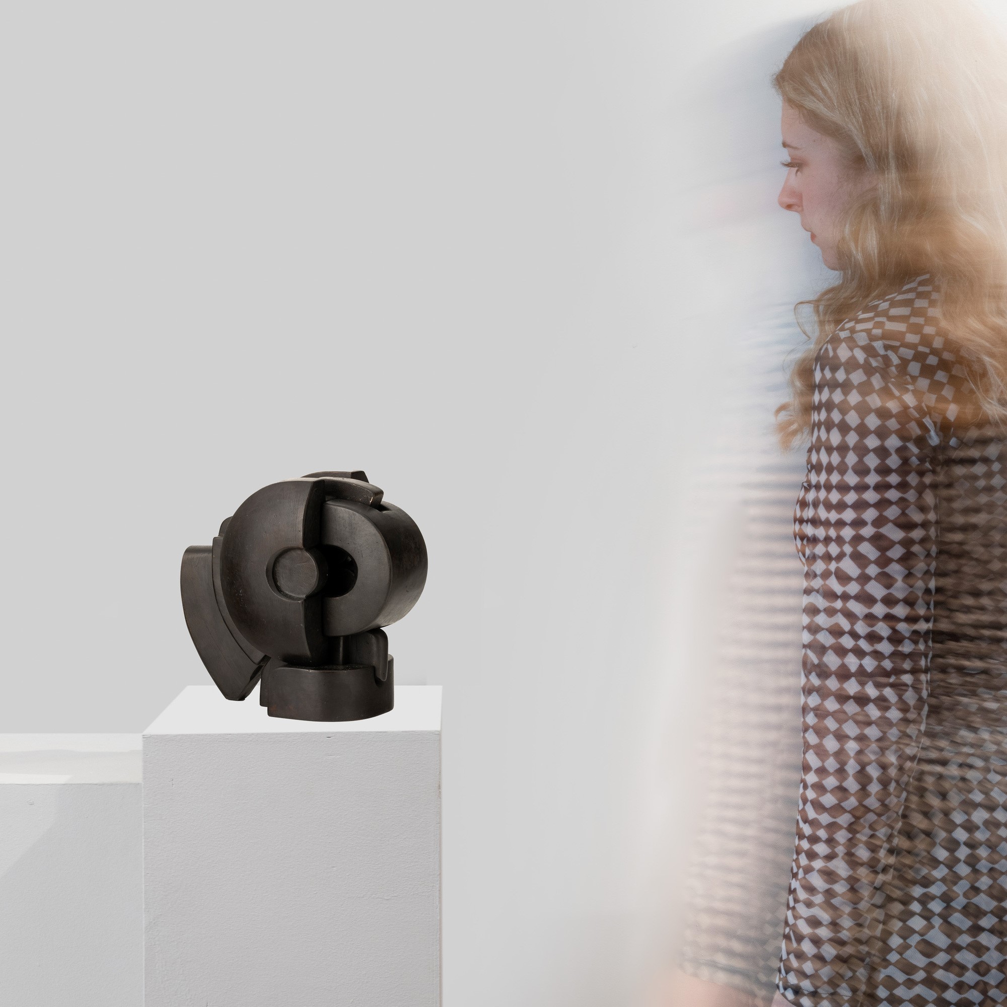 Andrea Cascella - Dedalo, scultura in bronzo nero (1982)