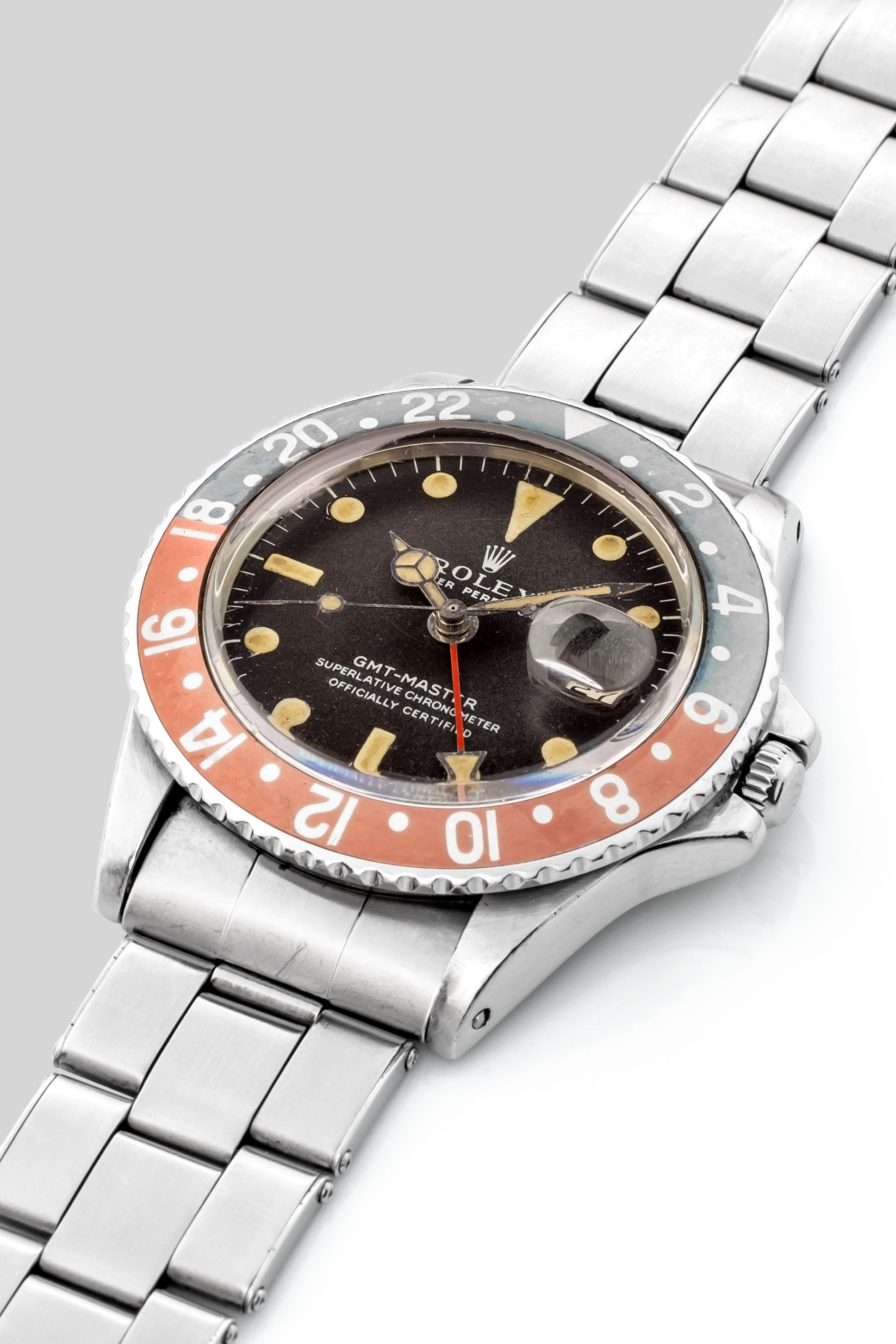 Rolex - Gmt Master Ref 1675 "long E" Quadrante Virato al Marrone con Scatola e Garanzia Originali...