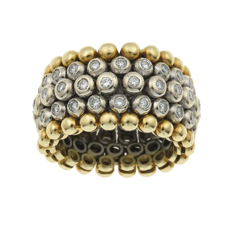 Gold and diamond ring  - Auction Fine Jewellery - Cambi Casa d'Aste