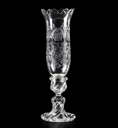 Baccarat, Candeliere 'Bambou Tors', Cristallo, XX secolo