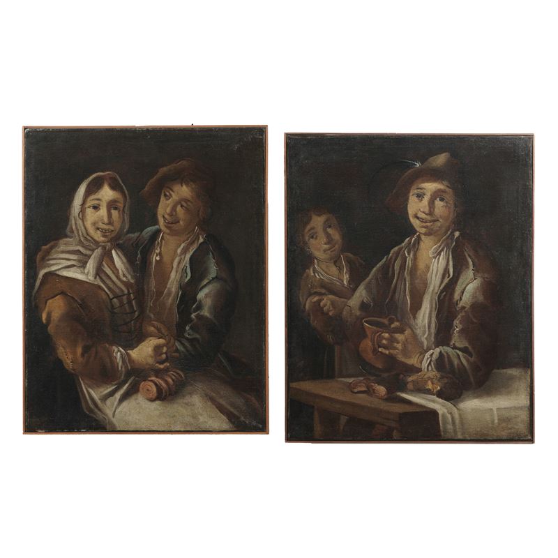 Scene di genere con pitocchi