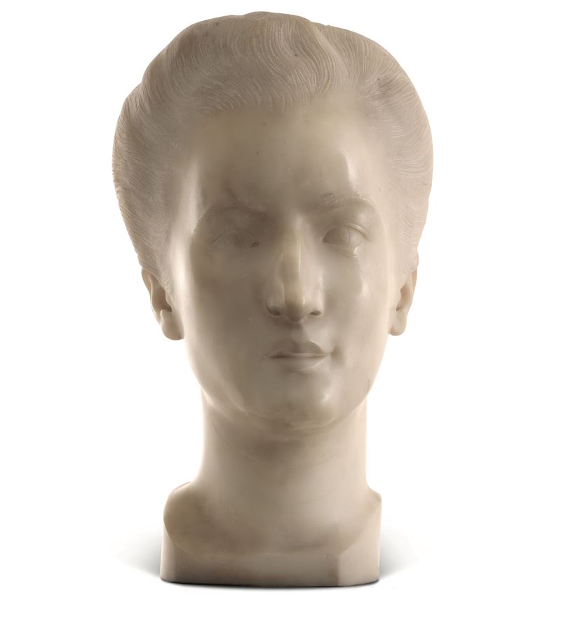 Scultore del XX secolo Testa femminile  - Auction 19th-20th Century Sculpture - Cambi Casa d'Aste