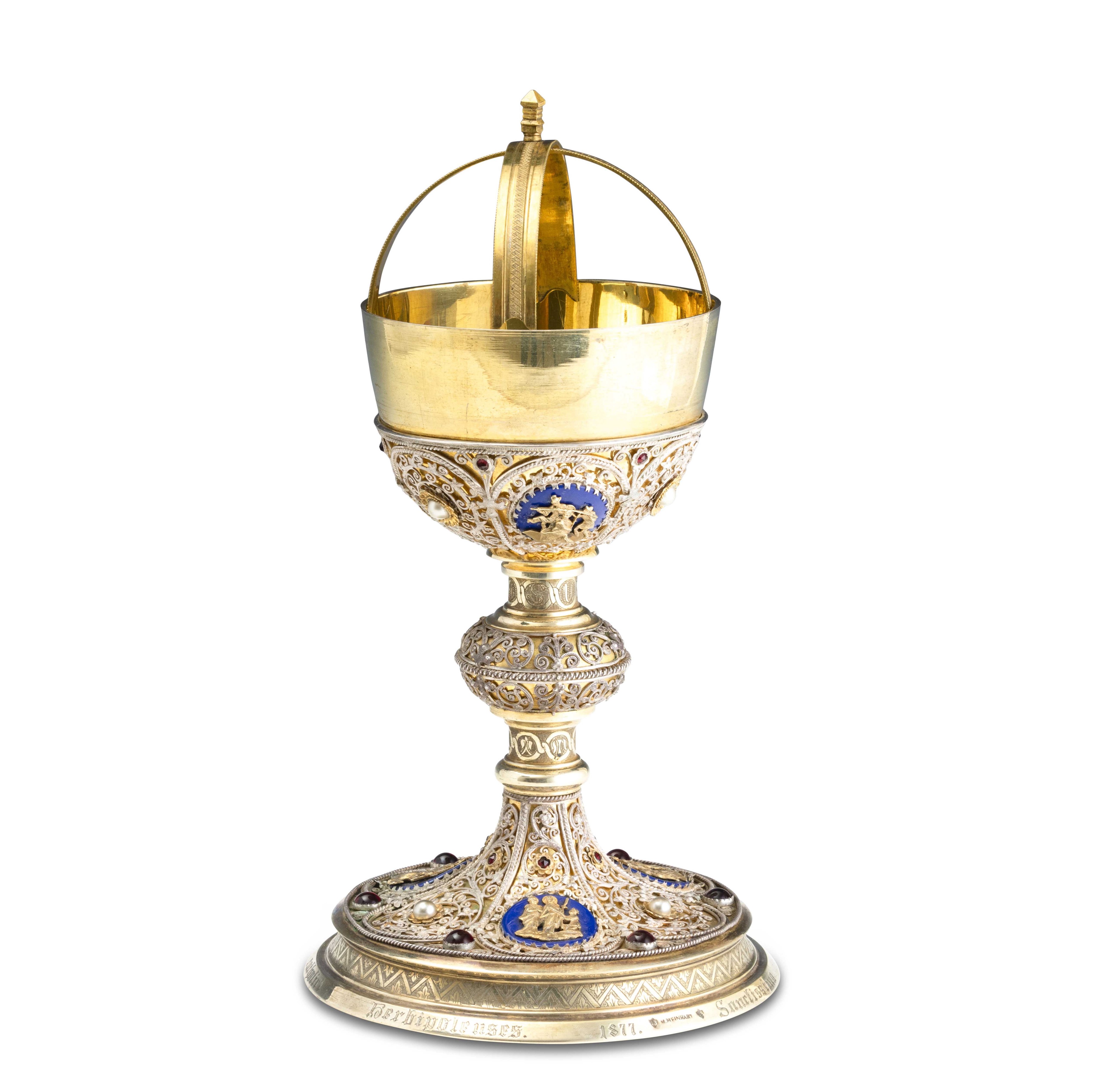 Oreficeria Tedesca, Seconda Metà del XIX Secolo, Wurzburg, 1877, Maestro Orafo M. Meinart.custodi...