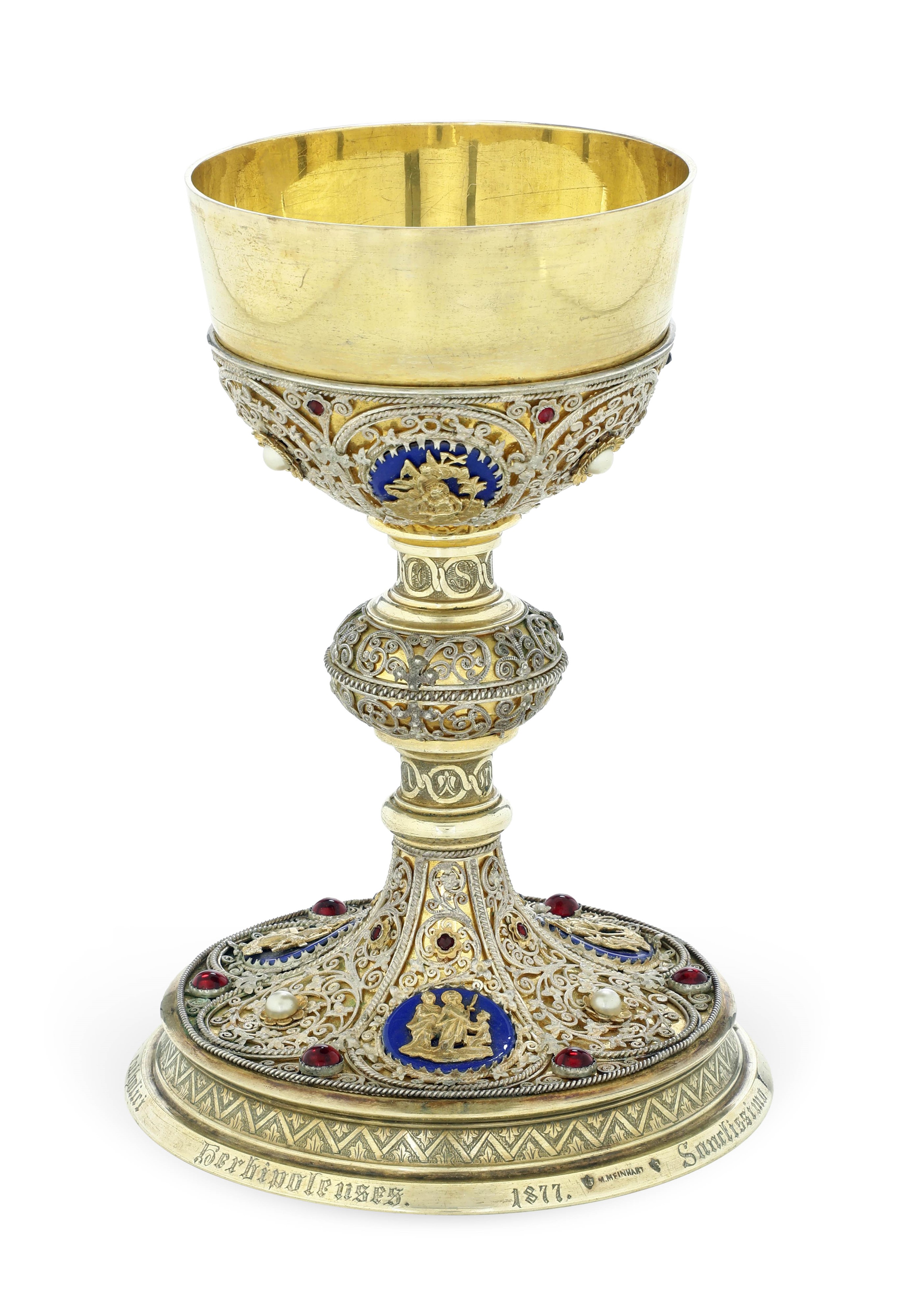 Oreficeria Tedesca, Seconda Metà del XIX Secolo, Wurzburg, 1877, Maestro Orafo M. Meinart.custodi...