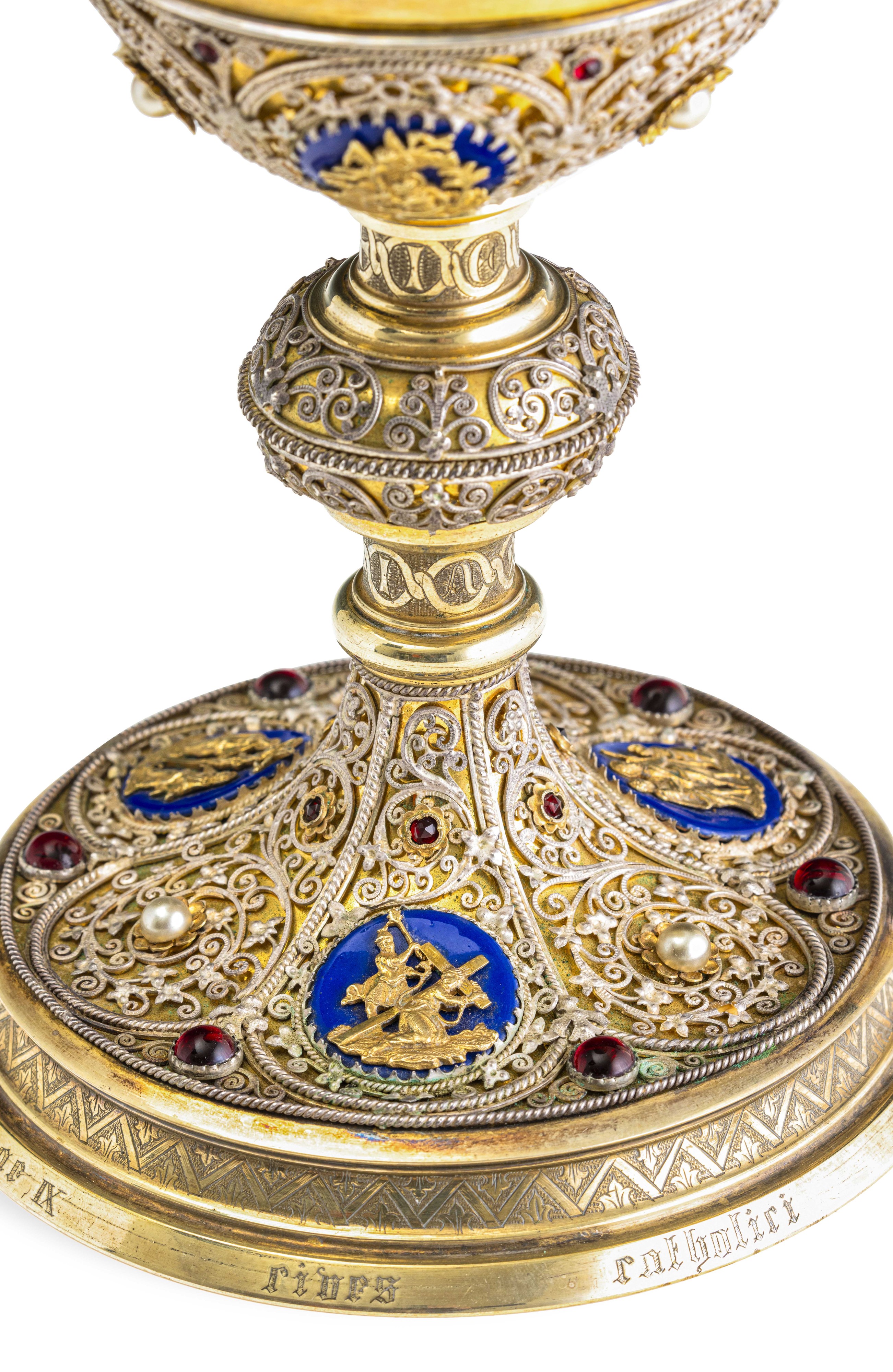 Oreficeria Tedesca, Seconda Metà del XIX Secolo, Wurzburg, 1877, Maestro Orafo M. Meinart.custodi...