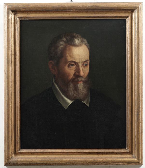 Scuola del XVII secolo Ritratto di anziano gentiluomo