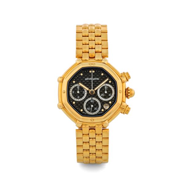Cronografo Success ref G.3388.7 in oro giallo 18k, movimento automatico, scatola e garanzia, circa 19 [..]
