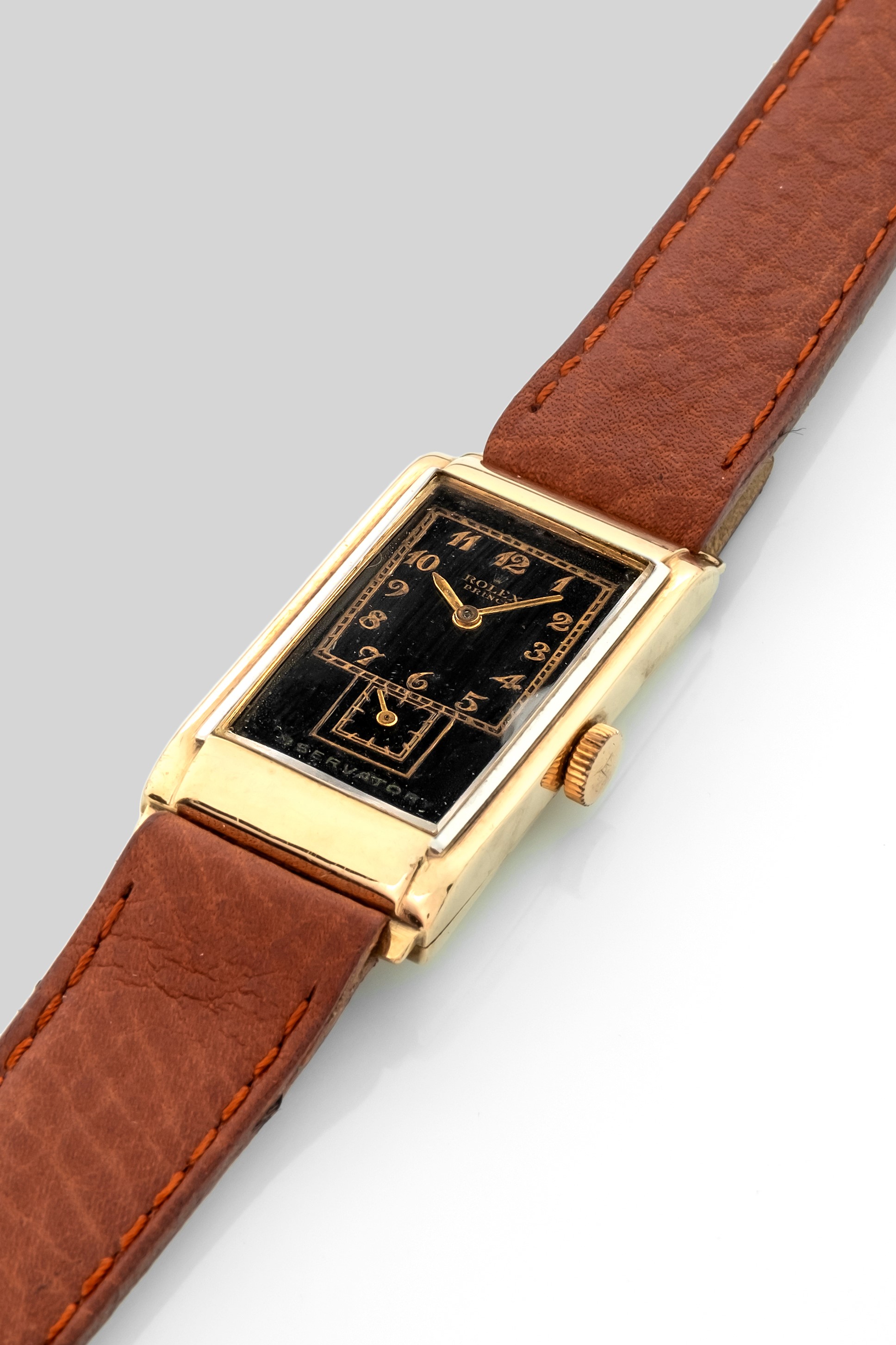 Rolex - Prince Observatory Ref 1862 in Oro Giallo 18k, Quadrante Nero Numeri Breguet, Circa 1920