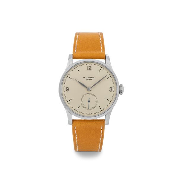 Patek Philippe - 'Mariage' watch in an anonymous case with hand-made dial derived from a pocket watch movement, circa 1930