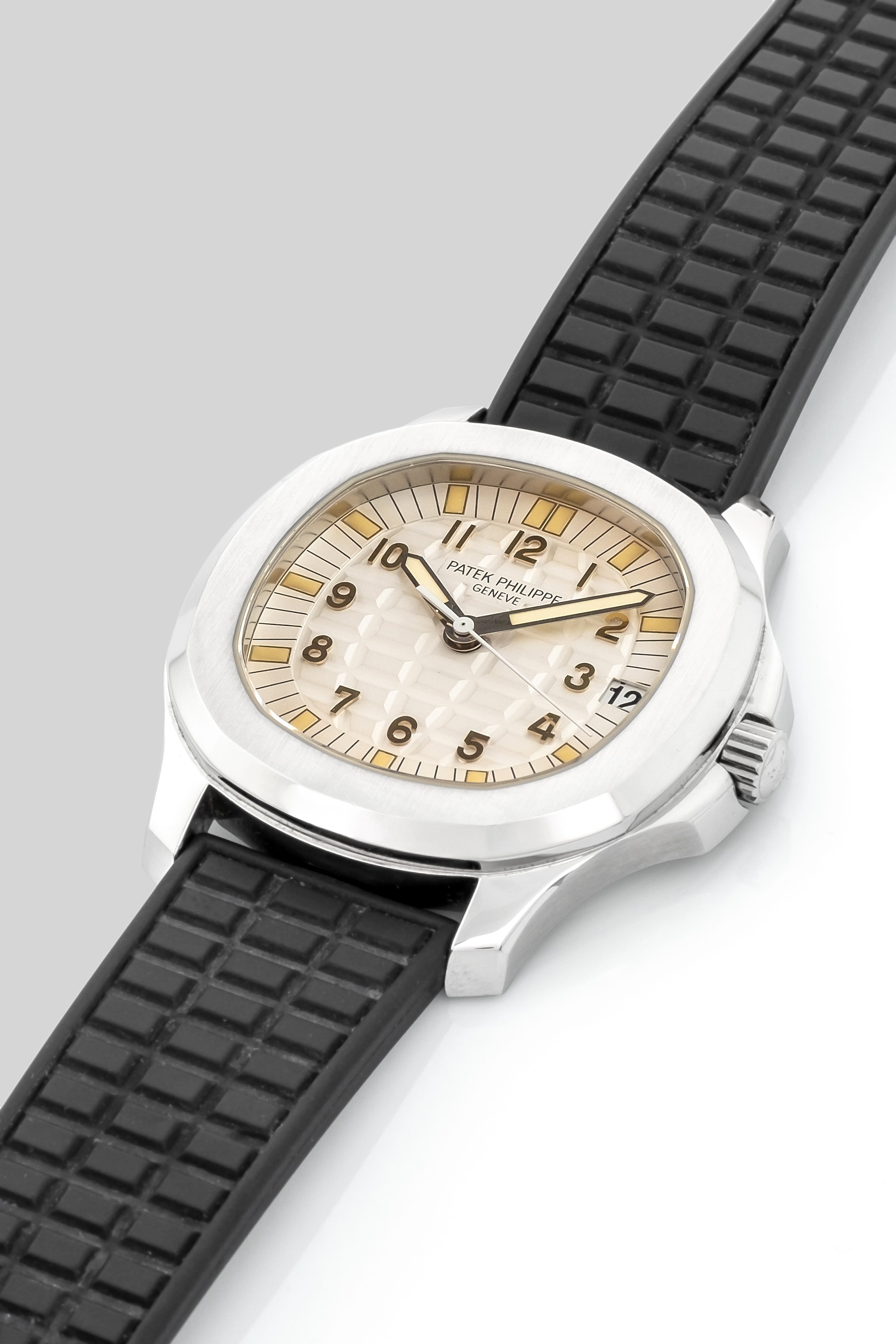 Patek Philippe - Aquanaut "albino" Ref 5065 in Acciaio con Scatola, Garanzia e Quadrante Suppleme...