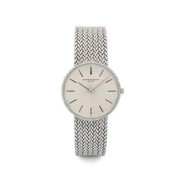 Vacheron &amp; Constantin - Extra-piece ref 6714 in 18k white gold, integrated bracelet, manual winding, circa 1965