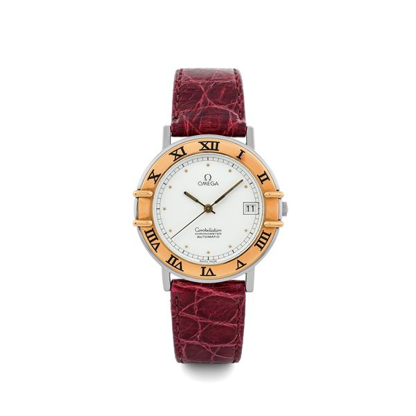 Omega - Constellation Automatic steel and gold with open caseback, circa 1985