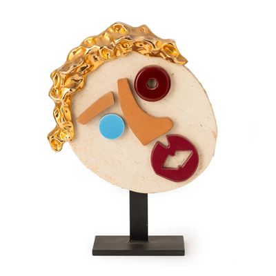 La favorita del Presidente, scultura in ceramica policroma