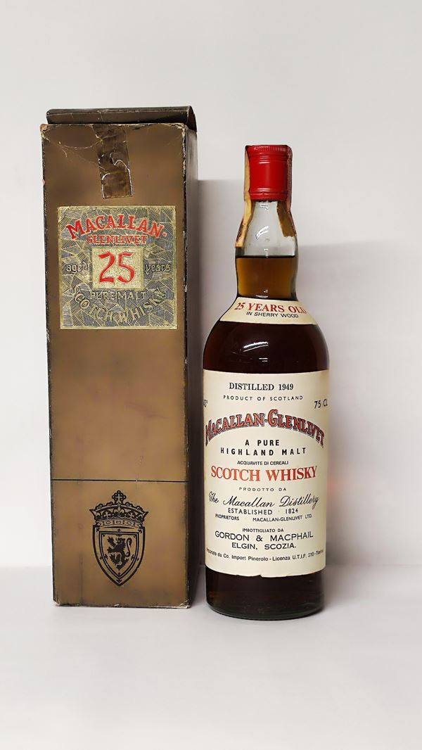 Macallan-Glenlivet 25 Years Old 1949, Pure Highland Malt Scotch Whisky