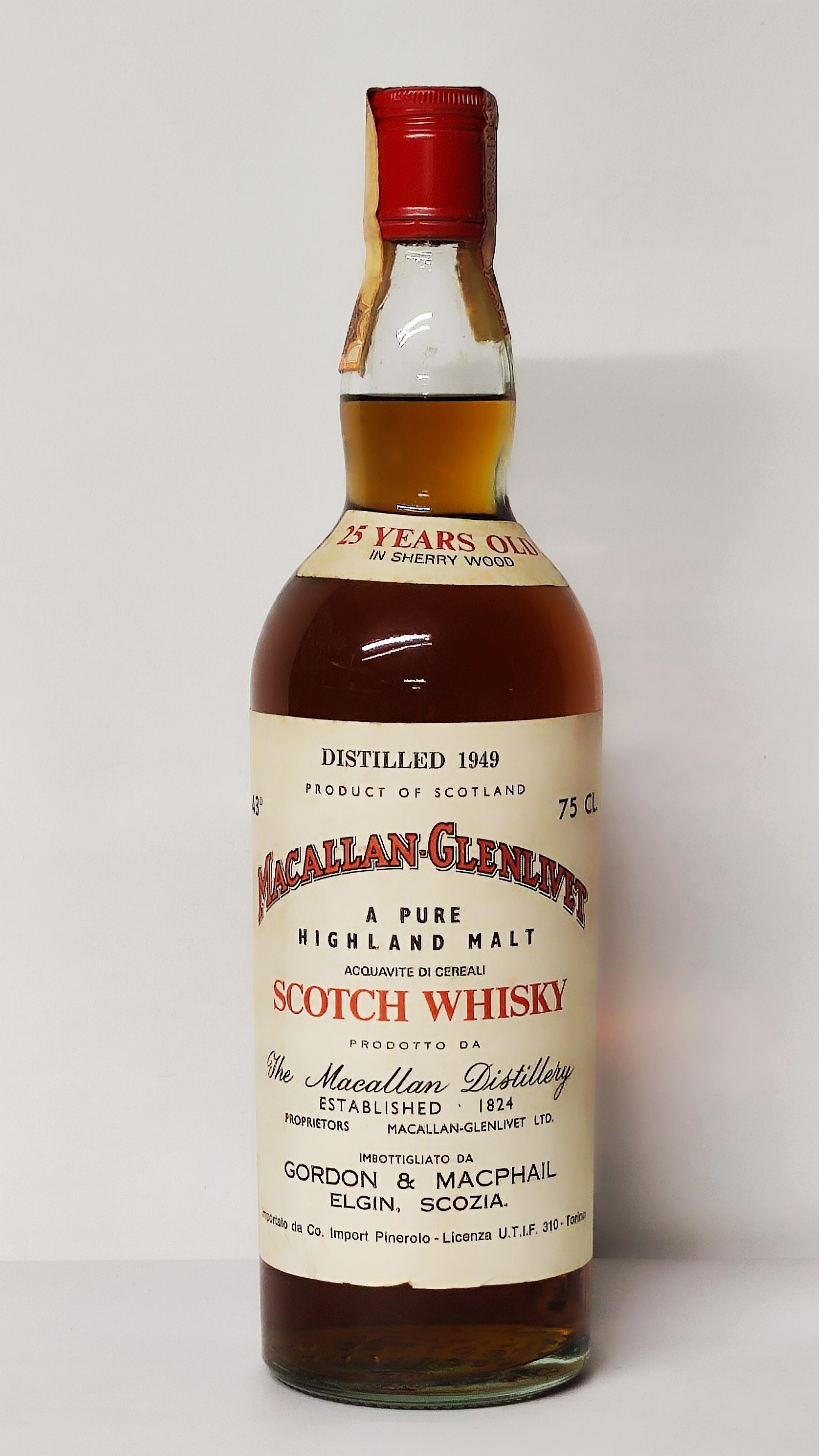 Macallan-glenlivet 25 Years Old 1949, Pure Highland Malt Scotch Whisky