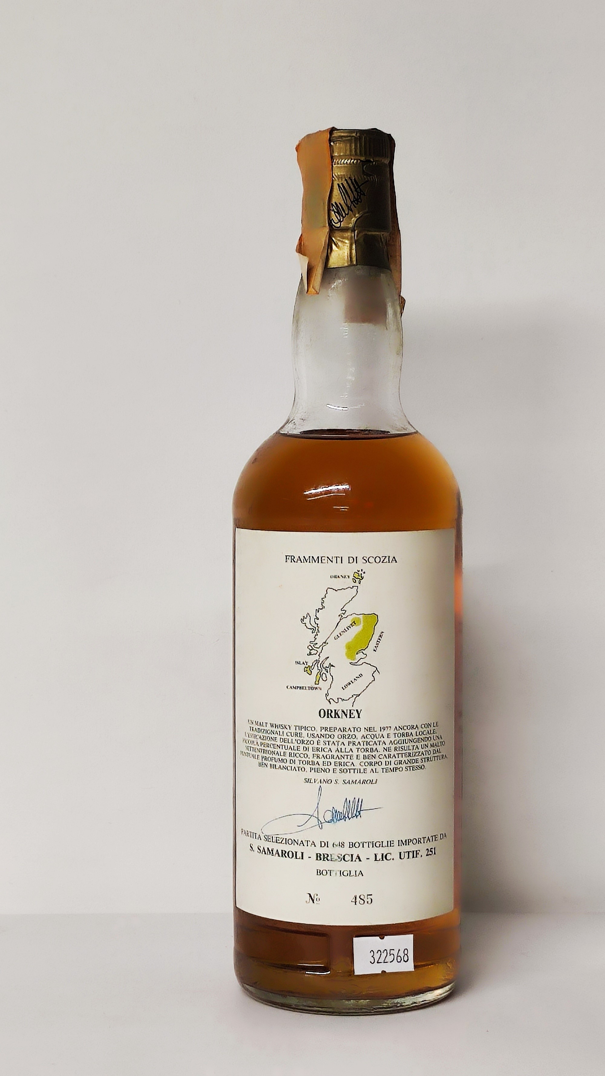Orkney Samaroli 11 Years Old 1977, Single Malt Scotch Whisky