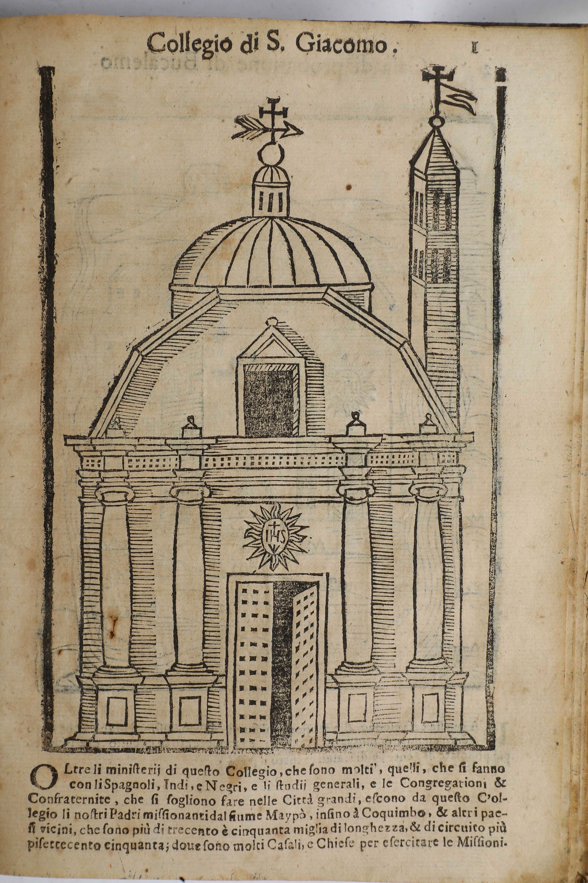 D'ovaglie Alonso (1603-1651) Historica Relatione del Regno del Cile..in Roma, Appresso Francesco ...