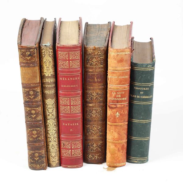 Lotto di sei edizioni francesi del XIX-XX secolo