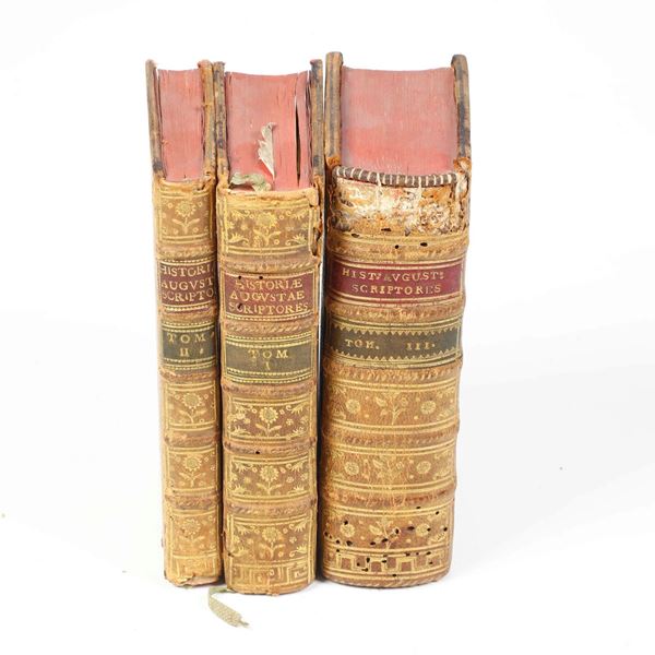 Autori vari- eredi di Aldo Manuzio Historiae Augusta Scriptores... due volumi divisi in tre tomi, Venezia in aedibus Aldi, et Andrea soceri 1516-1519