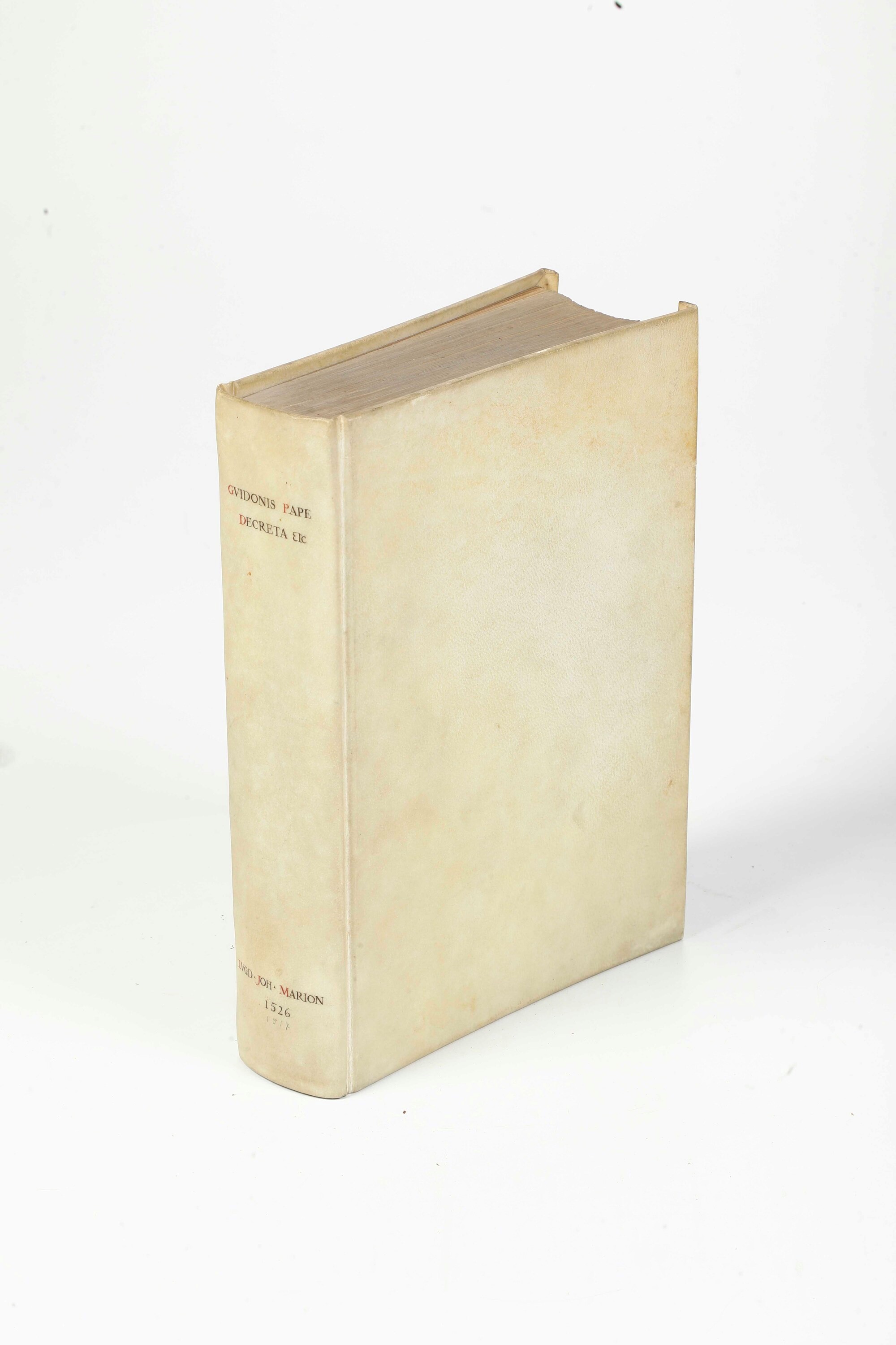 Gui Pape o Guy De la Pape Decreta..lugduni, Joh Marion, 1526