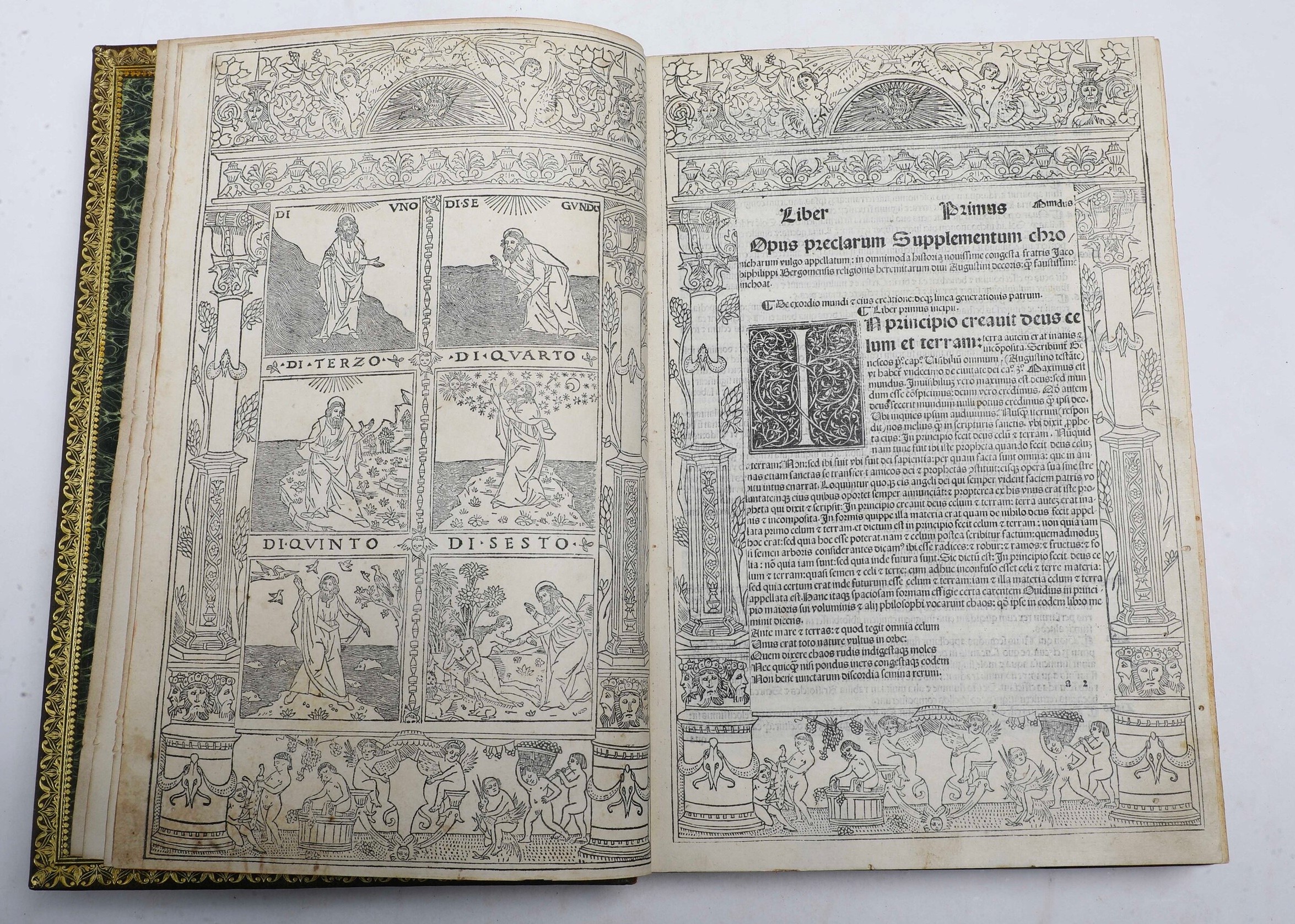 Bergomensis Jacobus Philippus (1434 - 1520) Supplementum Chronicarum Venezia, Bernardinus Ricium ...