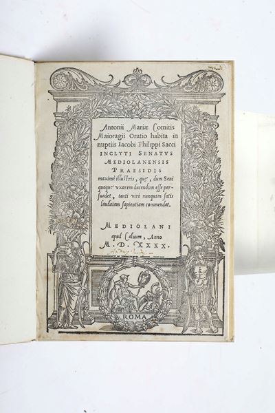Antonio Maria Comitis (1514-1555) Antonii Mariae Comitis Maioragii Oratio Habita in Nuptiis, Medi...