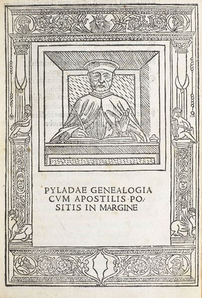 Boccardo Giovanni Francesco (1445 Ca.-1505 Ca.) Piladae Genealogia Cum Apostilis Positis in Margi...