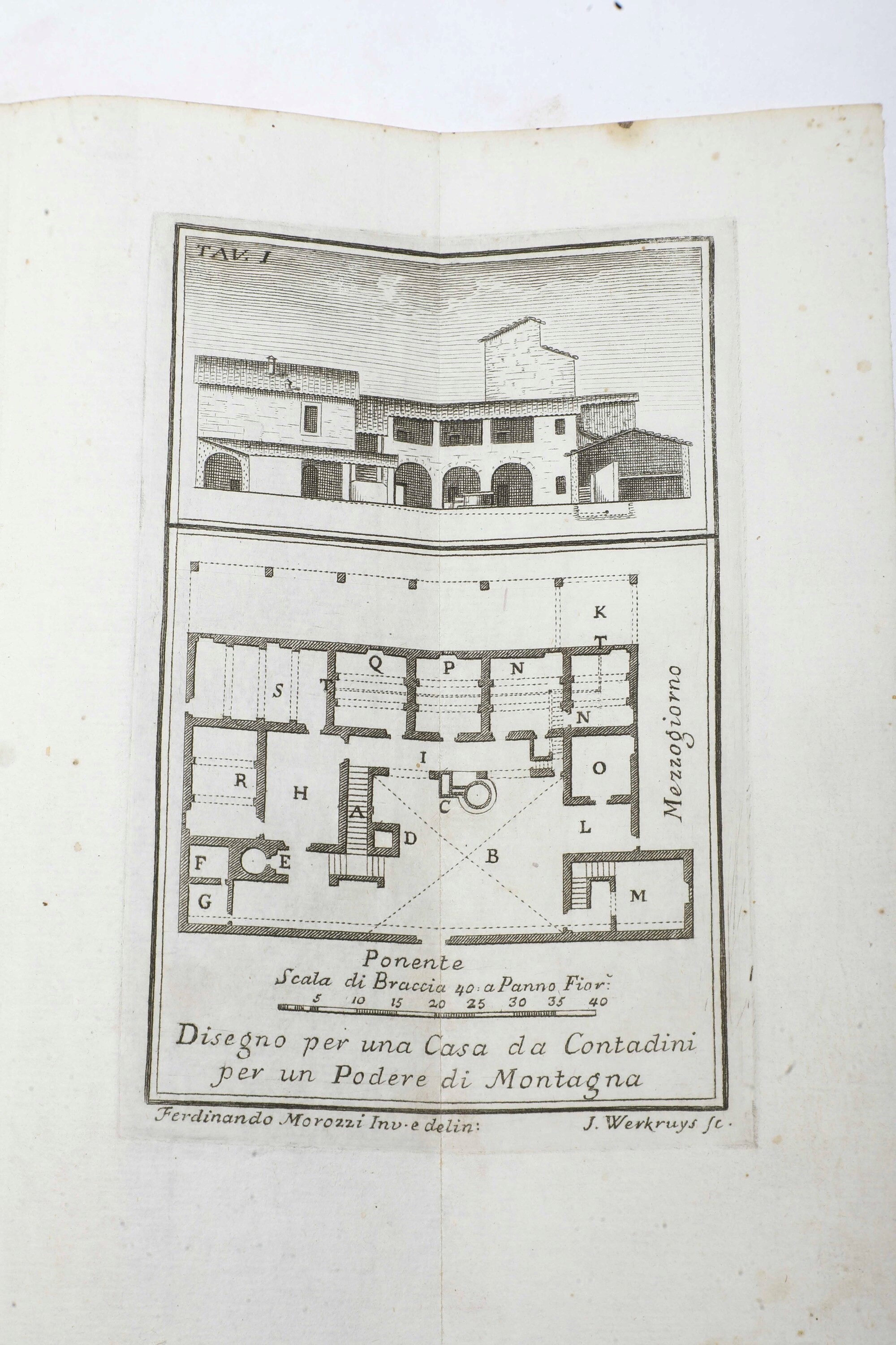 Morozzi Ferdinando (1723-1785) delle Case De' Contadini Trattato Architettonico..in Firenze, nell...