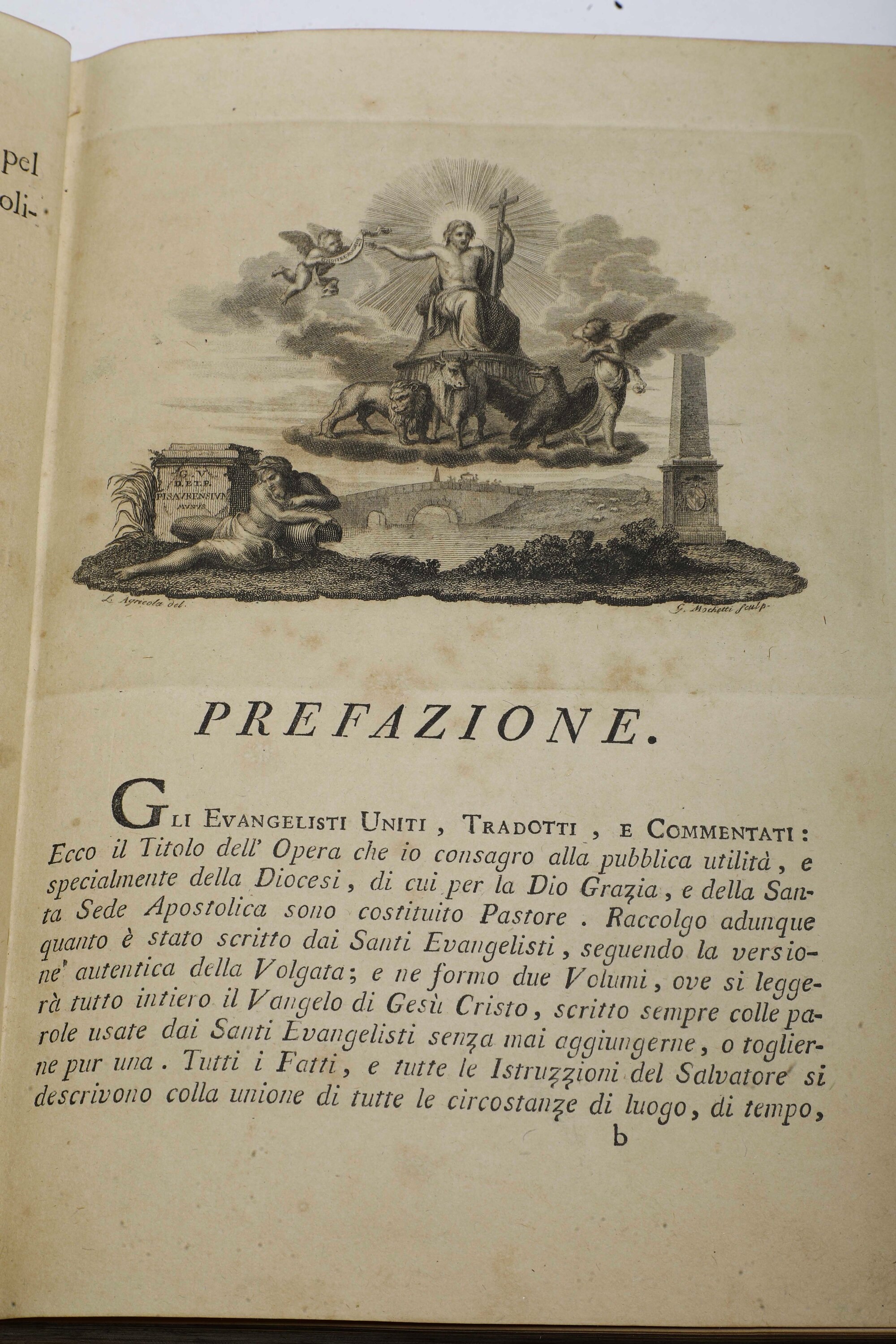 Mastai Ferretti Andrea (?-1822) Glie Evangelisti Uniti Tradotti e Commentati..in Roma, Presso Fra...