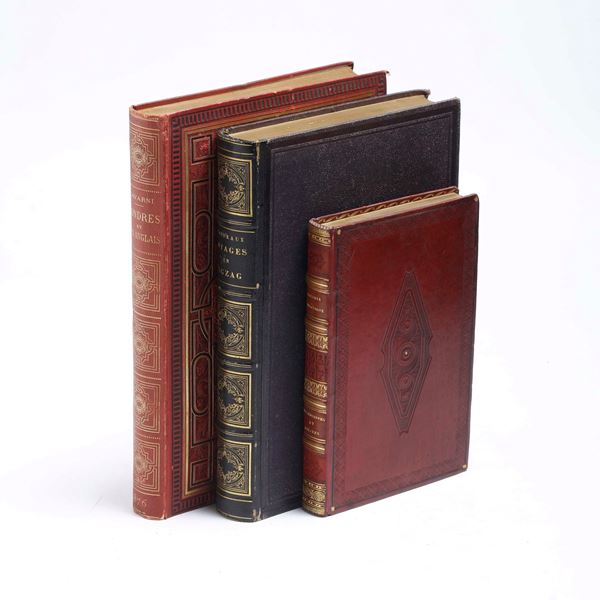 Lotto di tre figurati francesi del secolo XIX