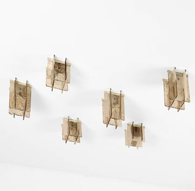 Set di Tre Plafoniere Grandi e Tre Piccole.