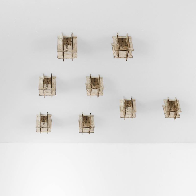 Carlo Nason : Dieci lampade a plafone.  - Auction Design - Cambi Casa d'Aste