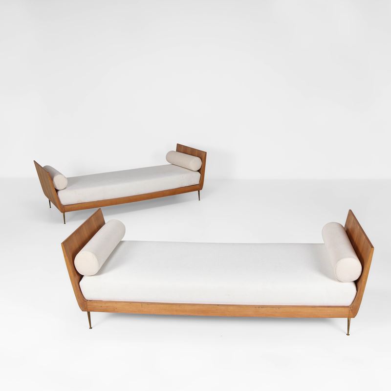 Paolo Buffa : Due daybed  - Auction Design - Cambi Casa d'Aste