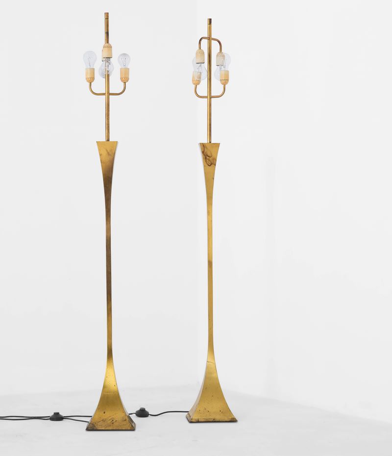 A. Montagna Grillo, A. Tonello : Due lampade da terra.  - Auction Design - Cambi Casa d'Aste