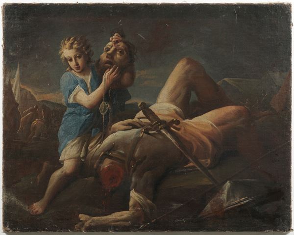 Scuola del XVIII secolo Davide e Golia