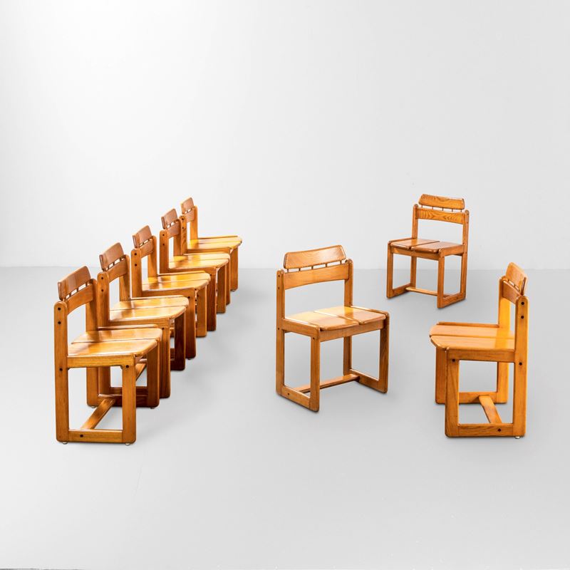 Ilmari Tapiovaara : Otto sedie mod. Tapiolina  - Auction Design Lab - Cambi Casa d'Aste