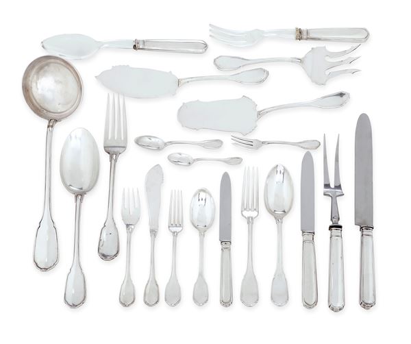 Servizio di posate. Argenteria italiana del XX secolo, argentiere Cesa, Alessandria