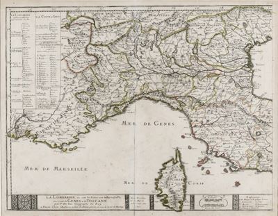 Pierre Du Val (1618-1683) la Lombardie Ou Sont Les Estats Aux Environs su Po, Avec Ceux De Genes ...