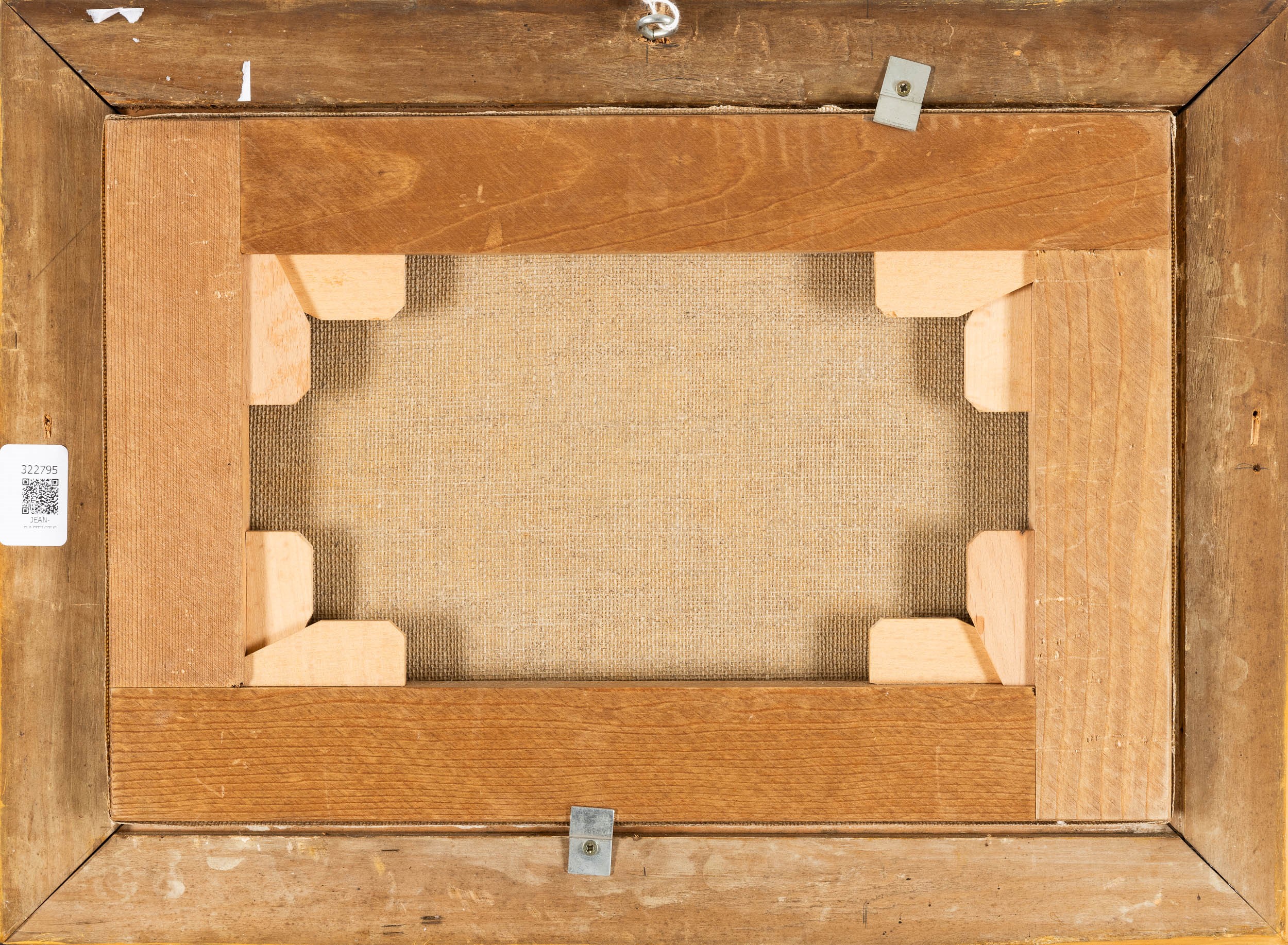 Paesaggio con cascata e personaggi in riva al fiume